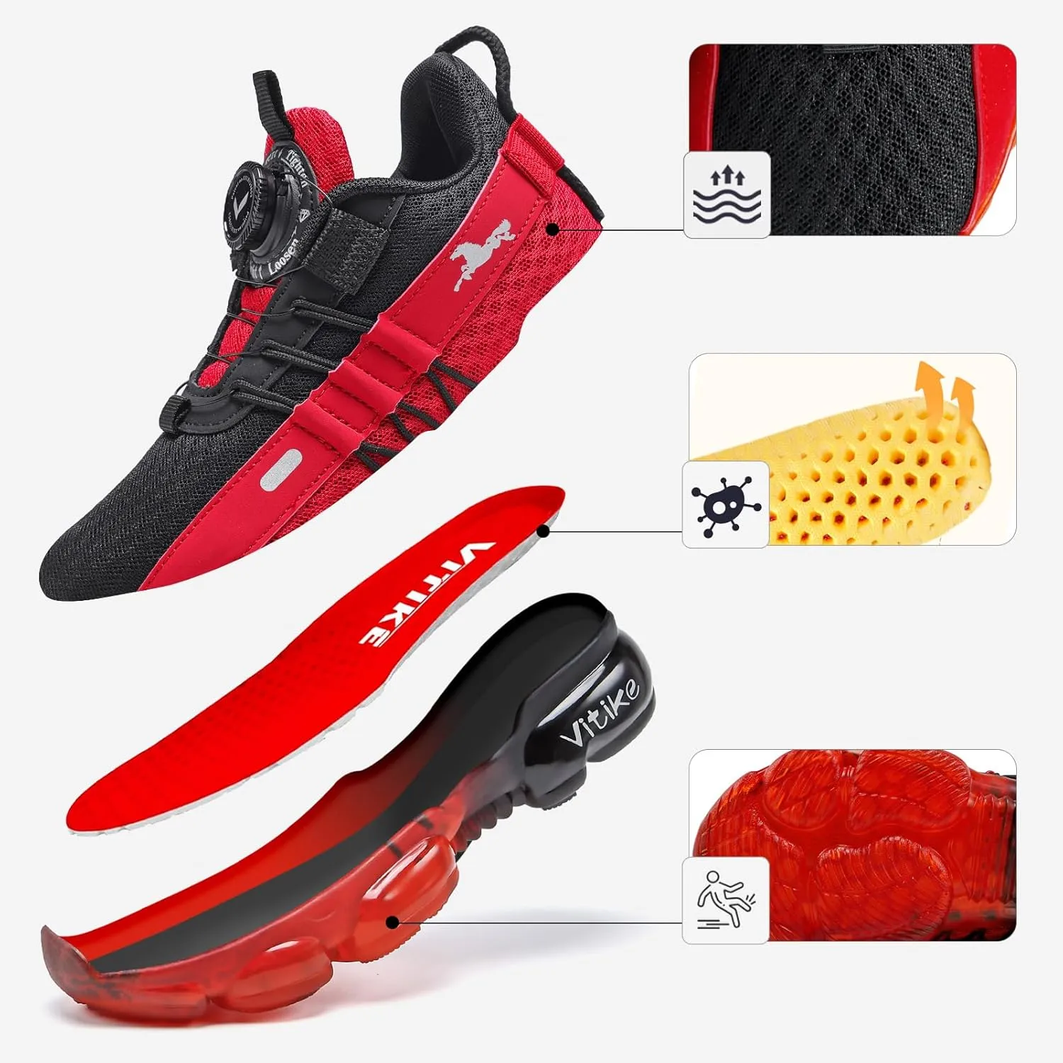 Kids Sneakers Boys Girls Running Tennis Shoes Athletic Sports Casual