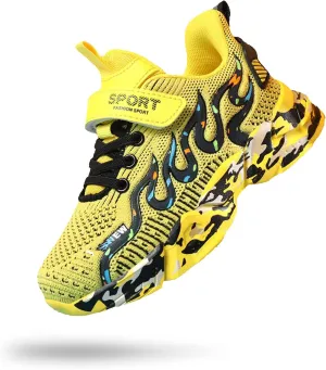 Kids Sneakers Lightweight Mesh Breathable Comfortable Running Tennis Athletic Boys Girls Shoes