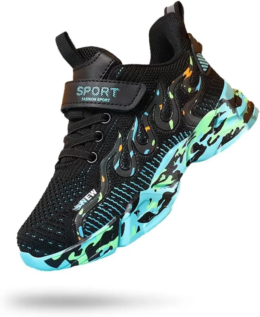 Kids Sneakers Lightweight Mesh Breathable Comfortable Running Tennis Athletic Boys Girls Shoes