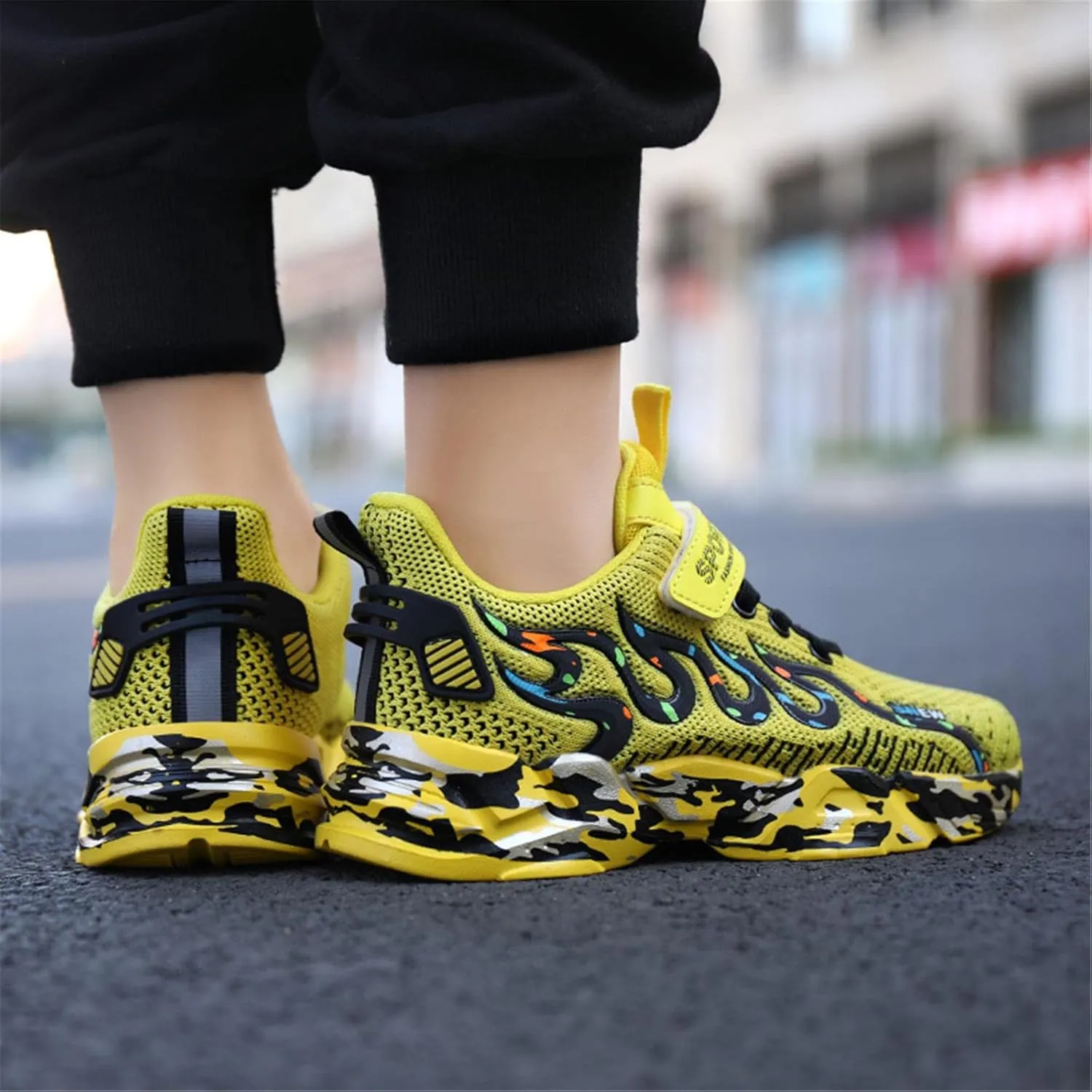 Kids Sneakers Lightweight Mesh Breathable Comfortable Running Tennis Athletic Boys Girls Shoes