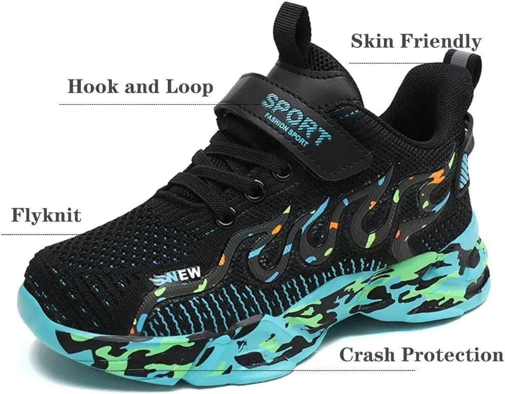 Kids Sneakers Lightweight Mesh Breathable Comfortable Running Tennis Athletic Boys Girls Shoes