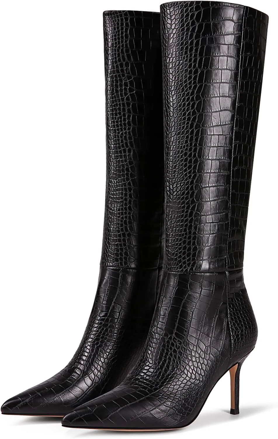 Knee High Boots Women Kitten Heels Boots Pointed Toe Tall Boots Comfortable Fashion Long Boots