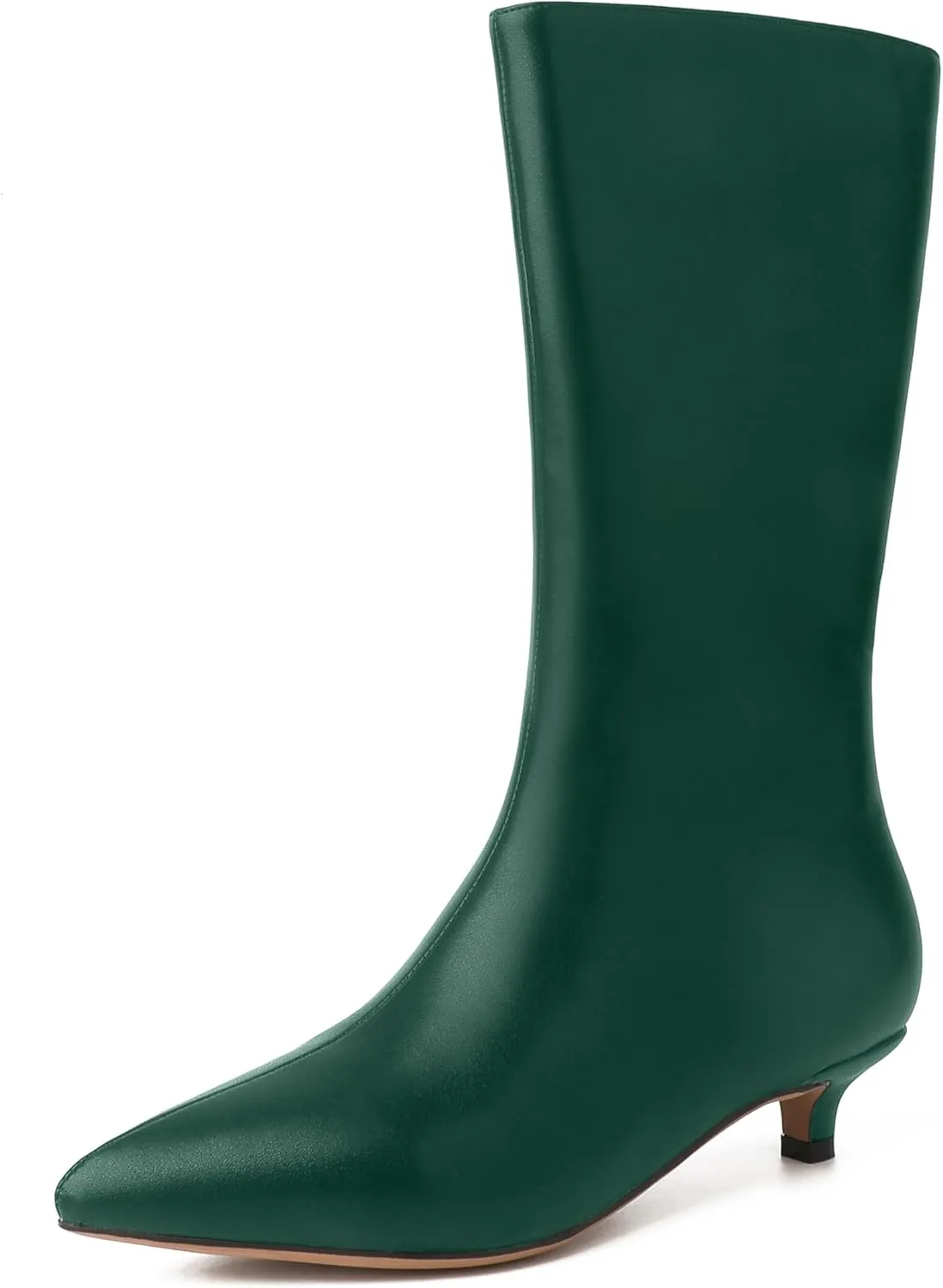 Knee High Boots Women, Pointed Toe Tall Boots Stiletto Kitten Heel Long Boots Slip On Dress Knee High Boots