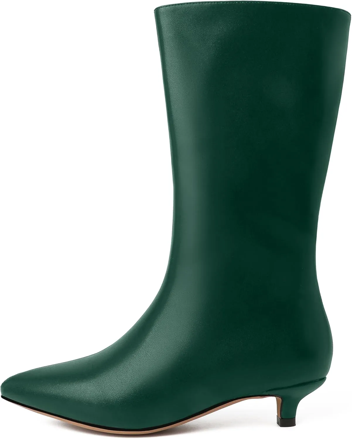 Knee High Boots Women, Pointed Toe Tall Boots Stiletto Kitten Heel Long Boots Slip On Dress Knee High Boots