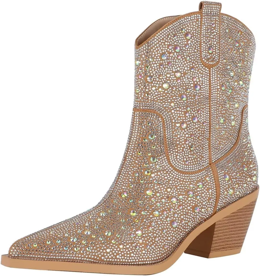 Knee High Boots Women, Slouchy Shark Boots with Pointed Toe Stiletto Heel Long Stylish Pull on High Heel Booties for Women