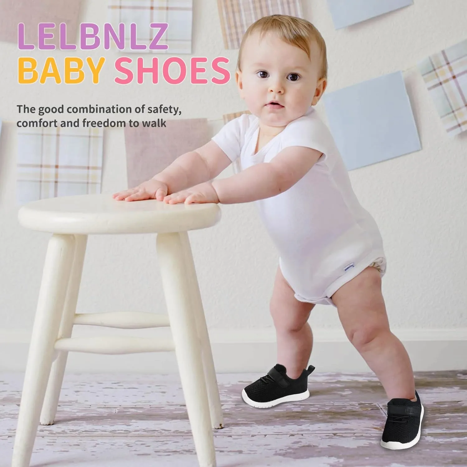 Knitted Slip-On Sneakers for Toddlers, Kids,Toddler Shoes, Baby Sneakers Girls Boys, Baby Walking Shoes, Non-Slip Fashion Baby Shoes, Lightweight Baby Socks Shoes,Daycare Shoes