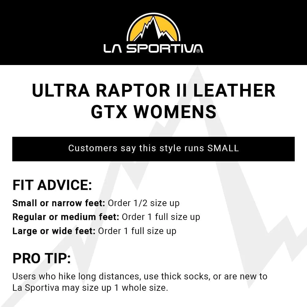 La Sportiva Womens Ultra Raptor II Mid Leather GTX Waterproof Hiking Boots