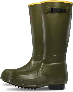 LaCrosse Burly 18” Waterproof Work Boots for Men - 100% Waterproof Rubber, with Insulating Wool Felt Midsole and High-Traction Air-Grip Outsole