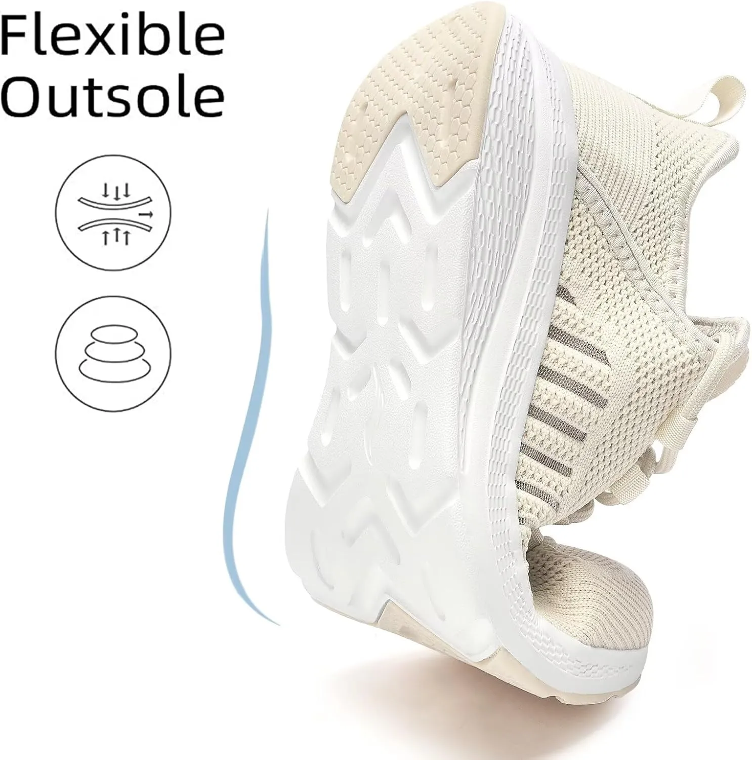 Lamincoa Women Slip on Walking Sneakers Non Slip Running Shoes Lightweight Sport Gym Casual Shoes Workout Tennis Sneakers for Women
