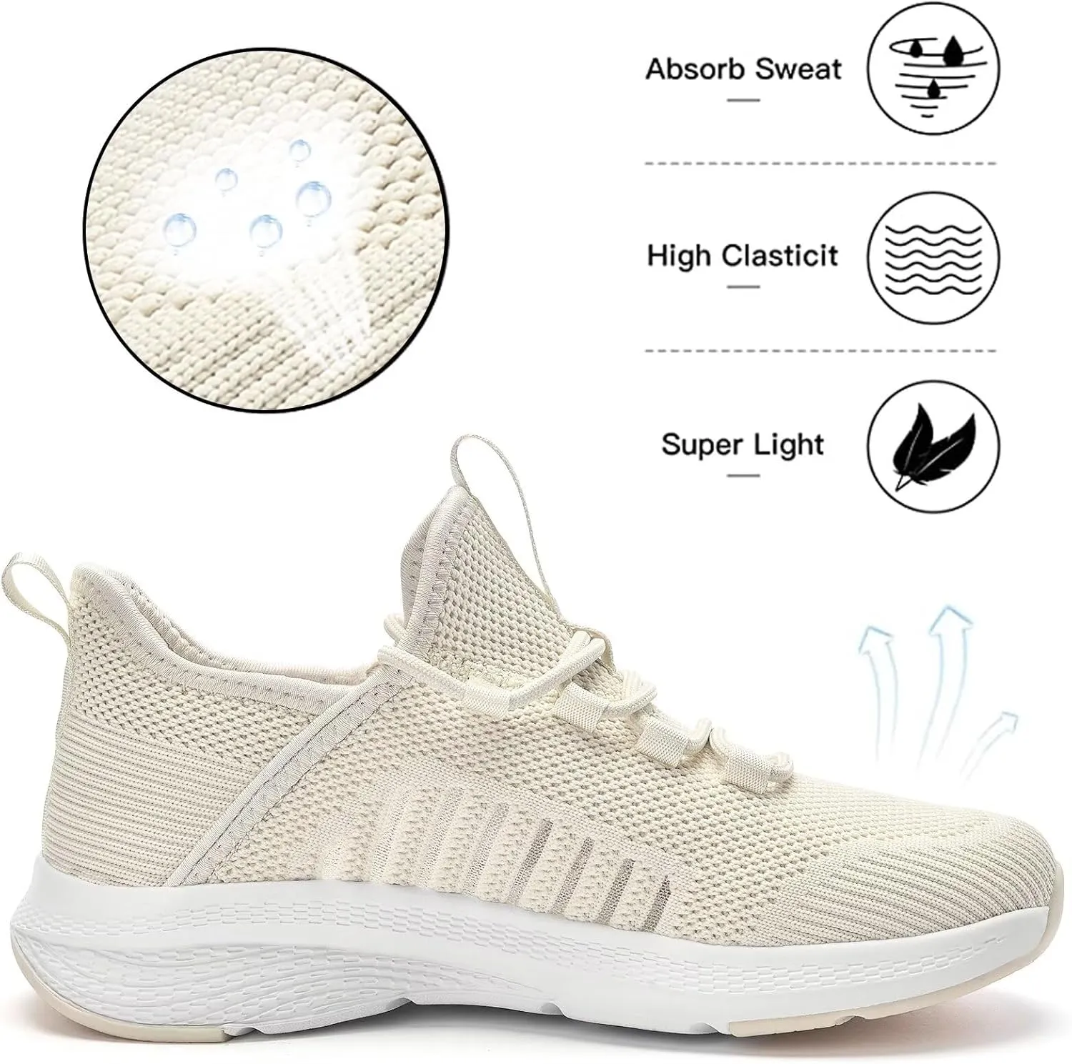 Lamincoa Women Slip on Walking Sneakers Non Slip Running Shoes Lightweight Sport Gym Casual Shoes Workout Tennis Sneakers for Women