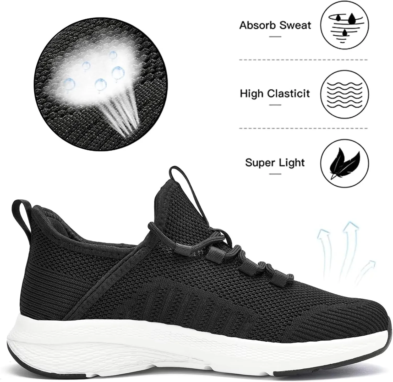 Lamincoa Women Slip on Walking Sneakers Non Slip Running Shoes Lightweight Sport Gym Casual Shoes Workout Tennis Sneakers for Women