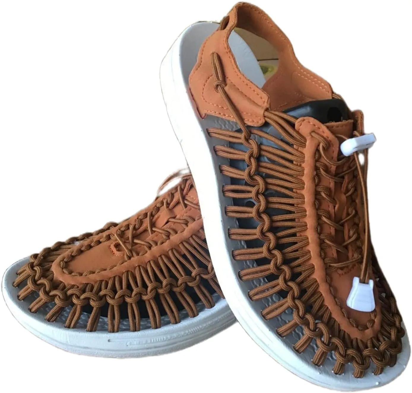Large Size Unisex Rope Sport Sandals Men's Fisherman Shoes Women's Hand-Woven Shoes Comfortable Couple Lightweight Beach Sandals