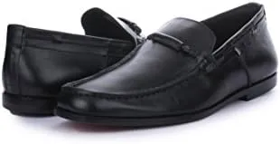 LIBERTYZENO Mens Genuine Leather Adults Tassel Loafer Slip On Dress Shoes for Prom Graduation