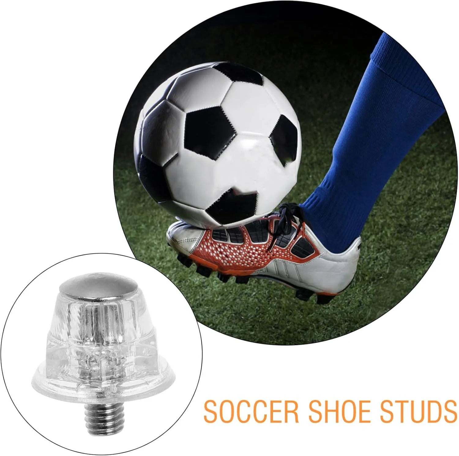 LIFKOME 10PCS Football Cleats Screw 13mm Soccer Shoes Studs Football Cleat Replacement Studs for Athletic Sneakers Competition