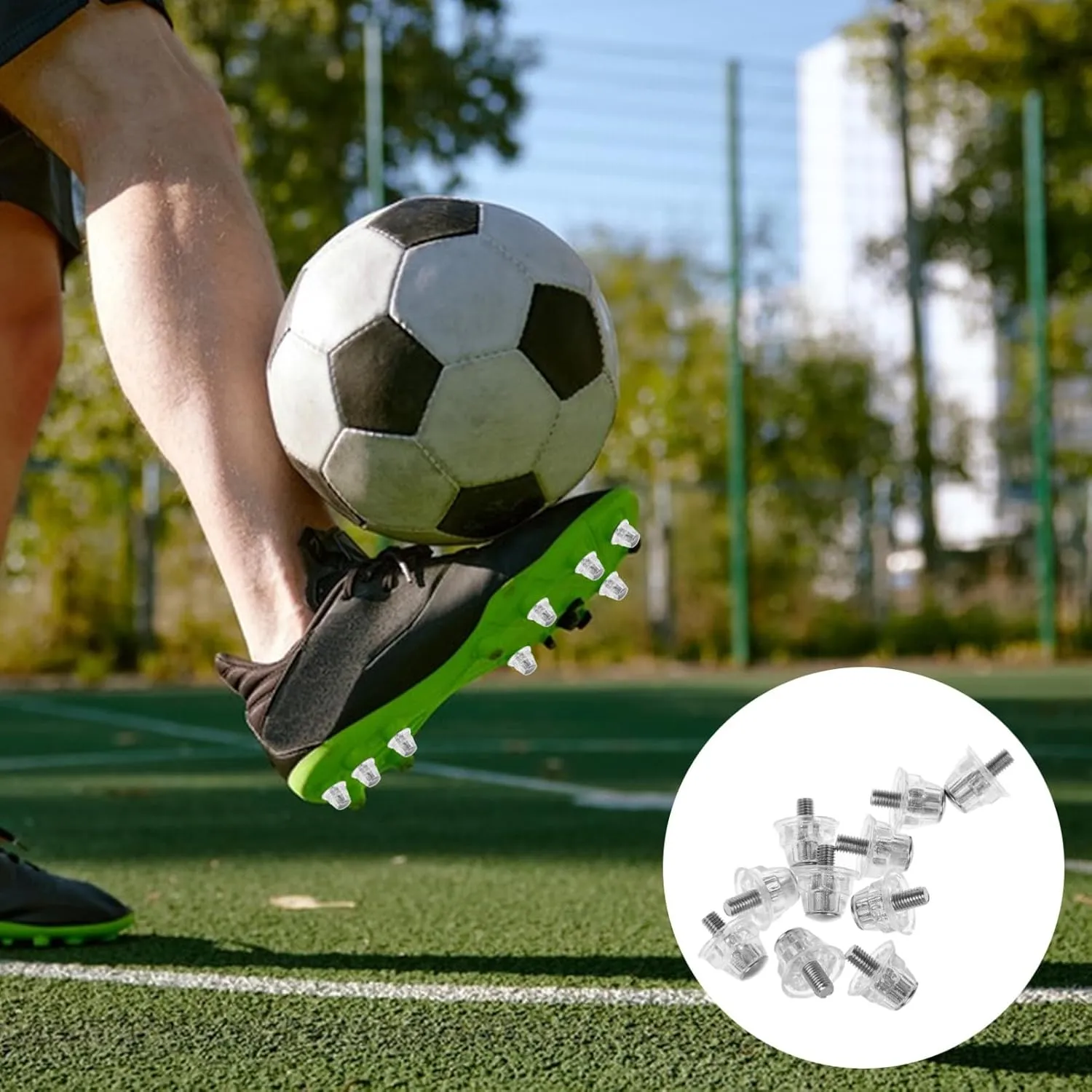 LIFKOME 10PCS Football Cleats Screw 13mm Soccer Shoes Studs Football Cleat Replacement Studs for Athletic Sneakers Competition