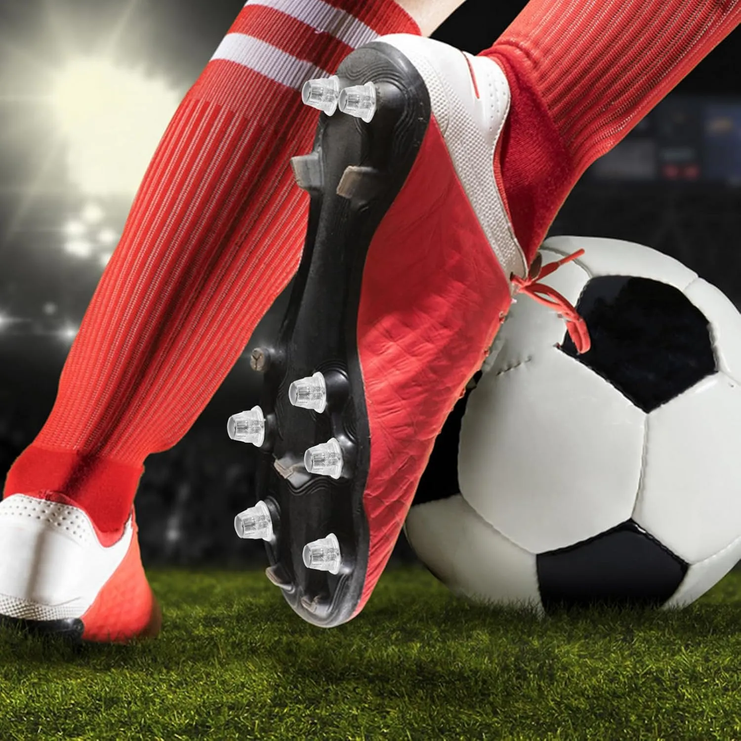 LIFKOME 10PCS Football Cleats Screw 13mm Soccer Shoes Studs Football Cleat Replacement Studs for Athletic Sneakers Competition