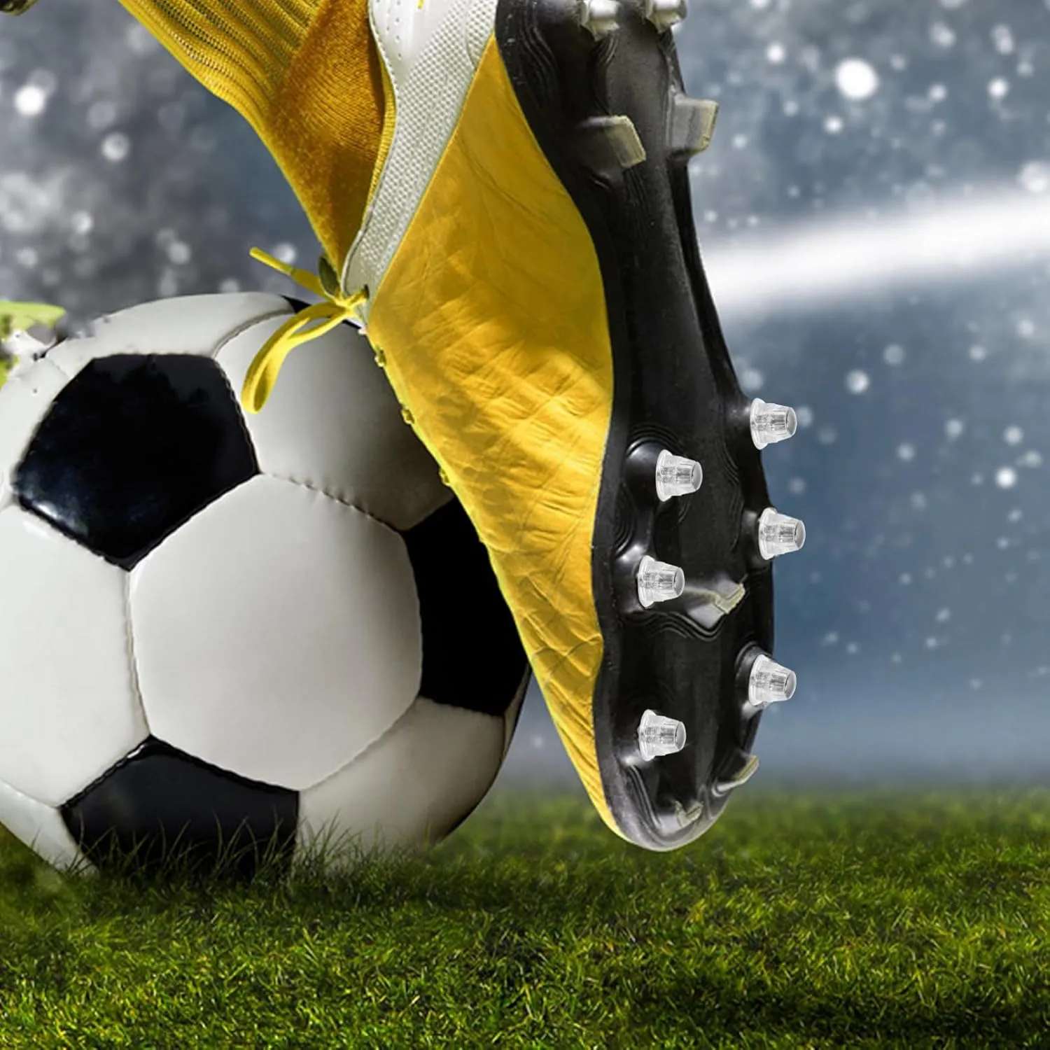 LIFKOME 10PCS Football Cleats Screw 13mm Soccer Shoes Studs Football Cleat Replacement Studs for Athletic Sneakers Competition