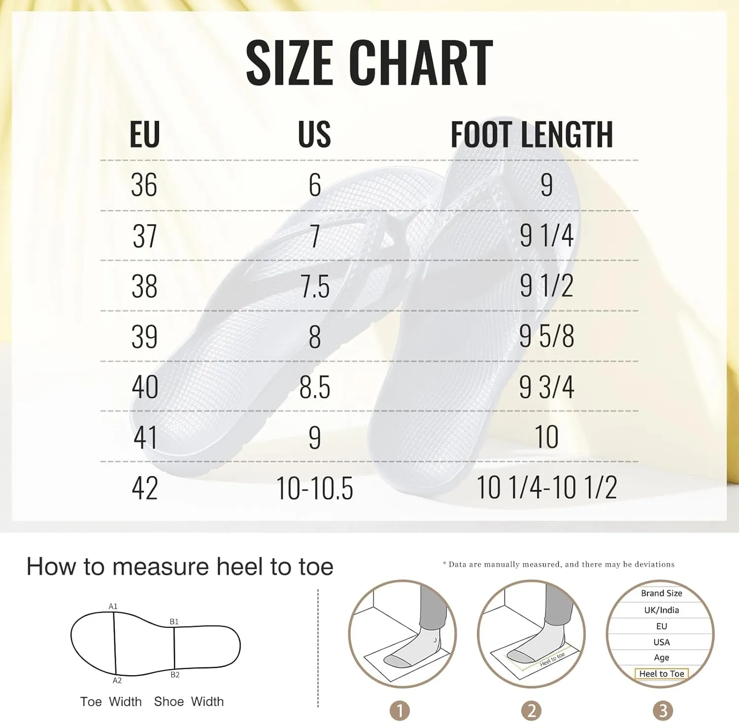 Litfun Women's Arch Support Flip Flops for Plantar Fasciitis Orthopedic Thong Sandals Comfortable Summer Beach Pool Slides