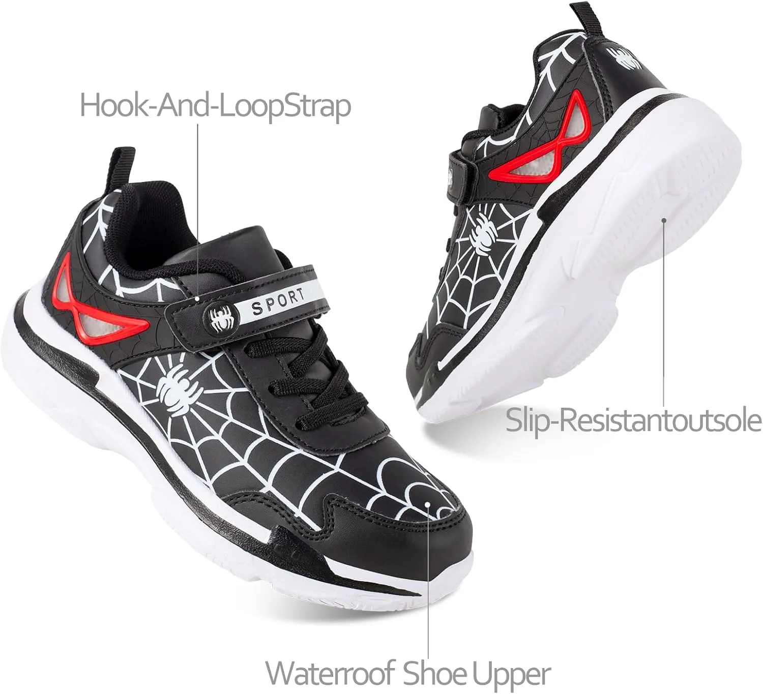 Little/Big Kids Boys Girls Sneakers Lightweight Running Tennis Shoes Breathable Sport Athletic Walking Non-Slip Outdoor Training Shoes