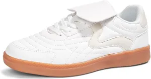 LUCKY STEP Women's Gum Sole Fashion Sneakers Classic Retro Fancy Casual Leisure Tennis Walking Skate Shoes