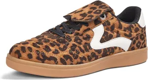 LUCKY STEP Women's Gum Sole Fashion Sneakers Classic Retro Fancy Casual Leisure Tennis Walking Skate Shoes