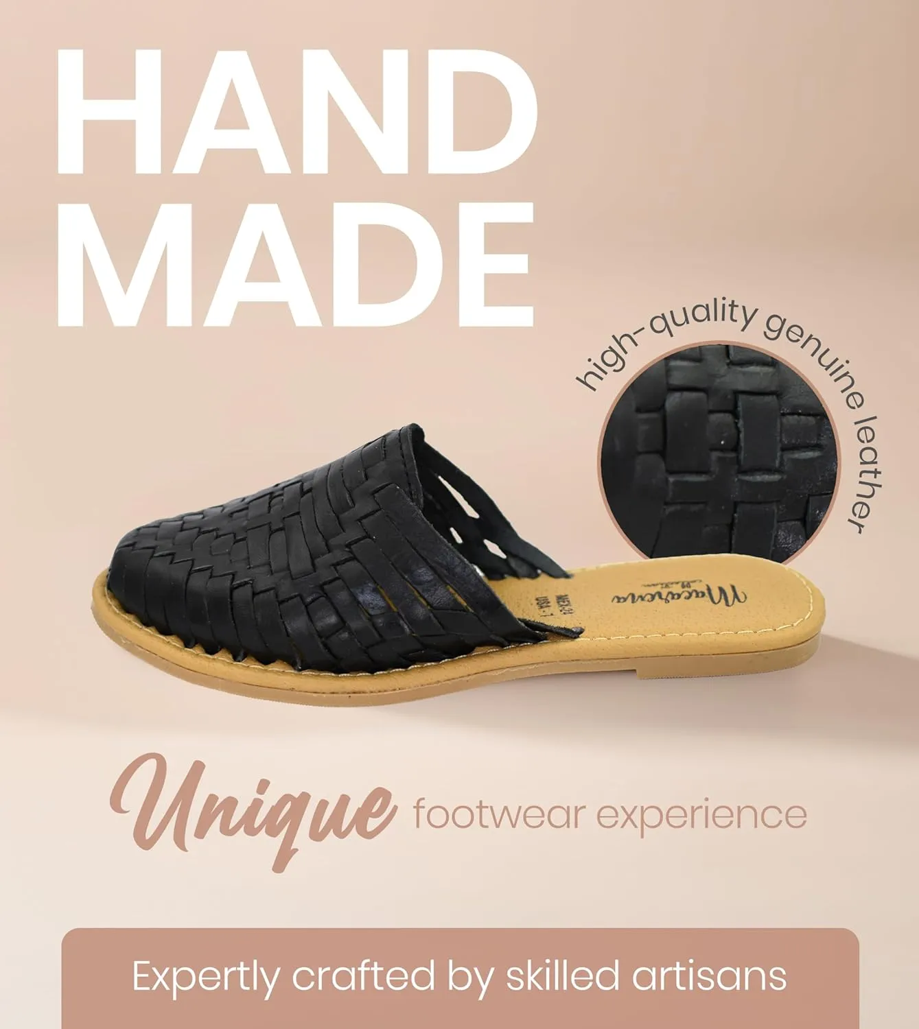 Macarena Collection Womens Shoes Leather Sandals for Women | Huarache Handmade Mexican Sandals Women | Comfortable & Stylish Womens Sandals 702