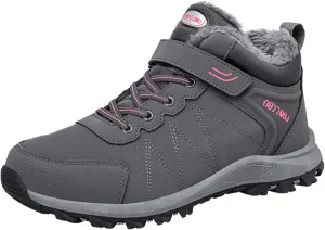 MAIZUN Womens Winter Snow Boots Fur Lined Winter Ankle Boots Outdoor Hiking Walking Trekking Shoes