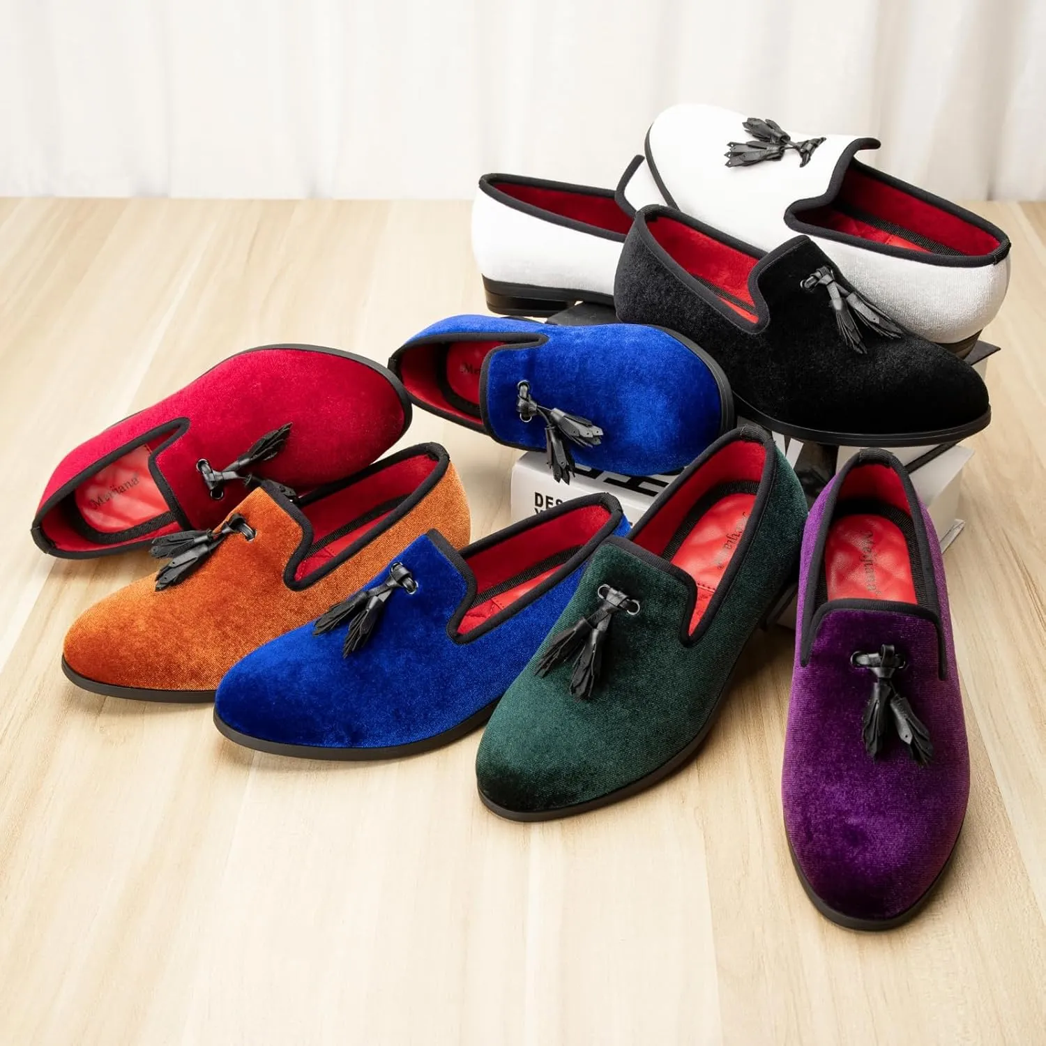 Meijiana Boys' Formal Dress Slip-On Loafers - Tuxedo Shoe for Baby Dress Shoes