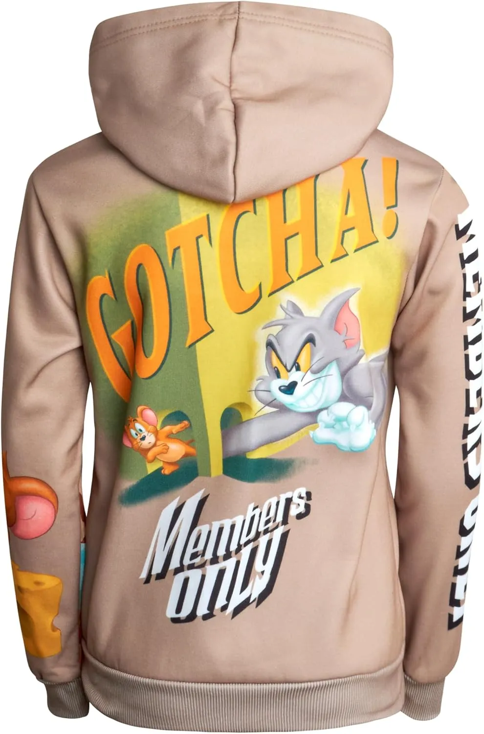 Members Only Boys' Active Tracksuit Set - 2 Piece Looney Tunes, Marvin, Tom & Jerry Fleece Hoodie and Sweatpants (Size: 4-18)