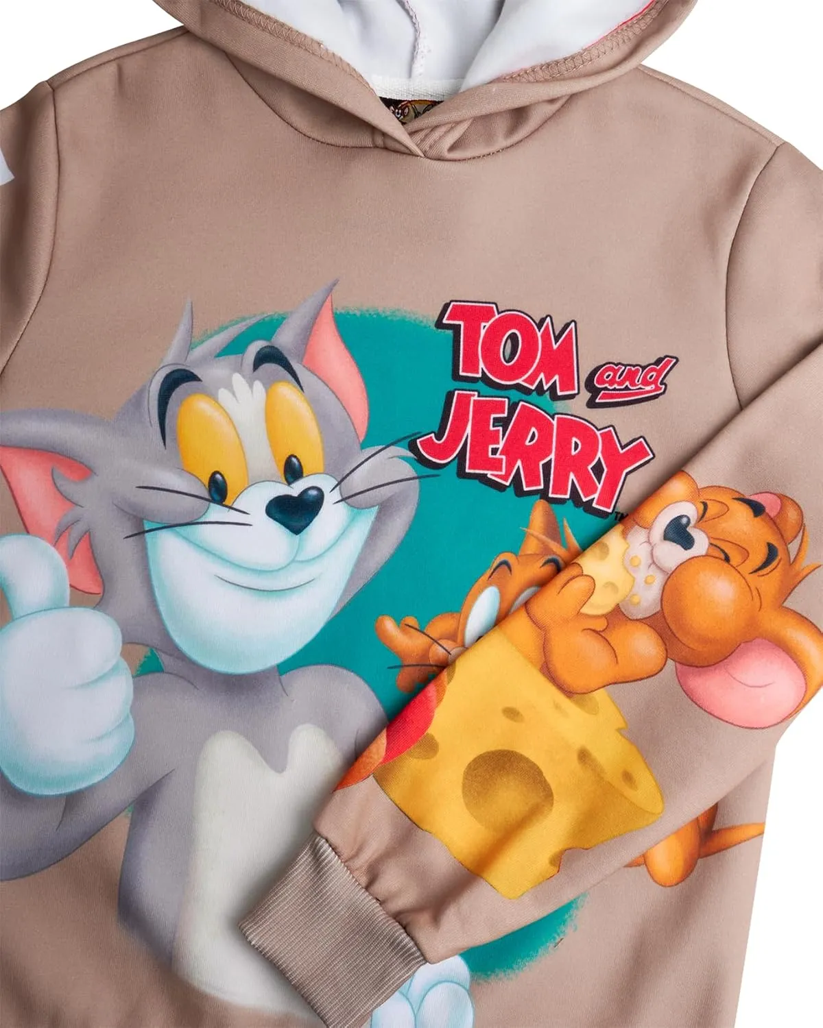 Members Only Boys' Active Tracksuit Set - 2 Piece Looney Tunes, Marvin, Tom & Jerry Fleece Hoodie and Sweatpants (Size: 4-18)