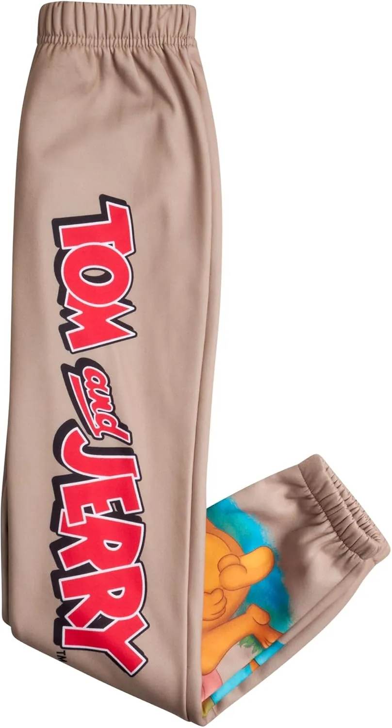 Members Only Boys' Active Tracksuit Set - 2 Piece Looney Tunes, Marvin, Tom & Jerry Fleece Hoodie and Sweatpants (Size: 4-18)
