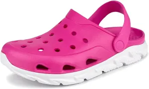 Men and Women's Garden Clogs with Arch Support, Unsex Lightweight Slip on Mule with Doule Color,No Slip Slide Sandle for Outdoor, Beach, Garden, Pool, Indoor