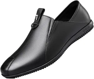 Men-Slip on Summer Walking Moccasins Casual Shoes for Men's Outdoor Activities Comfortable Cowhide Soles Non-Slip Walking Loafers Shoes