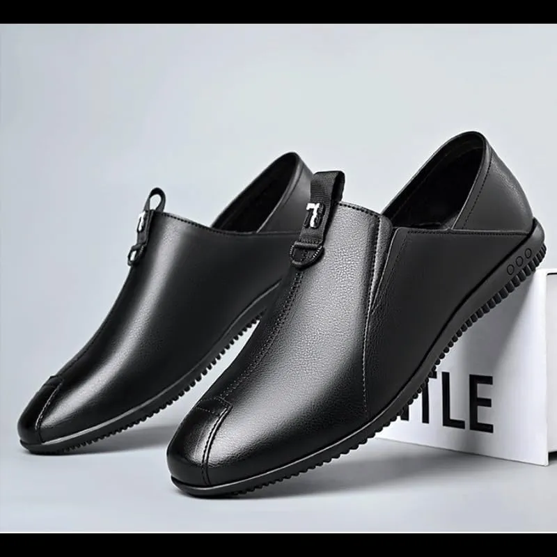 Men-Slip on Summer Walking Moccasins Casual Shoes for Men's Outdoor Activities Comfortable Cowhide Soles Non-Slip Walking Loafers Shoes