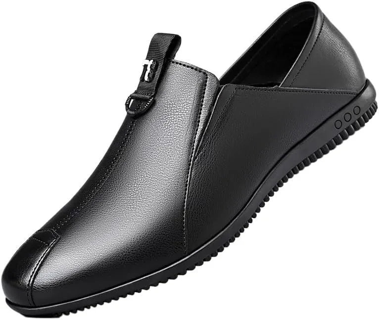 Men-Slip on Summer Walking Moccasins Casual Shoes for Men's Outdoor Activities Comfortable Cowhide Soles Non-Slip Walking Loafers Shoes