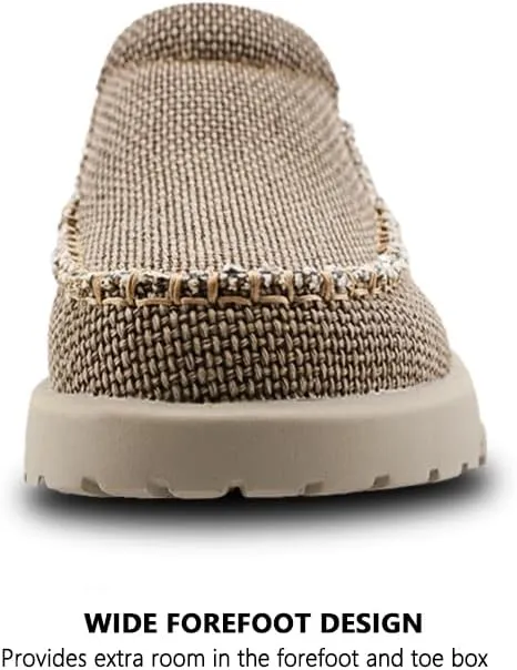 Men's Arch Support Plantar Fasciitis Relief Orthopedic Slipper Indoor Canvas Slip On House Diabetic Bunions Casual Loafers