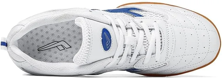 Mens Badminton Sneakers, Lace Up Pickleball Volleyball Trainers Lightweight Non-Slip Tennis Squash Court Shoes