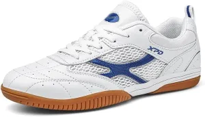 Mens Badminton Sneakers, Lace Up Pickleball Volleyball Trainers Lightweight Non-Slip Tennis Squash Court Shoes