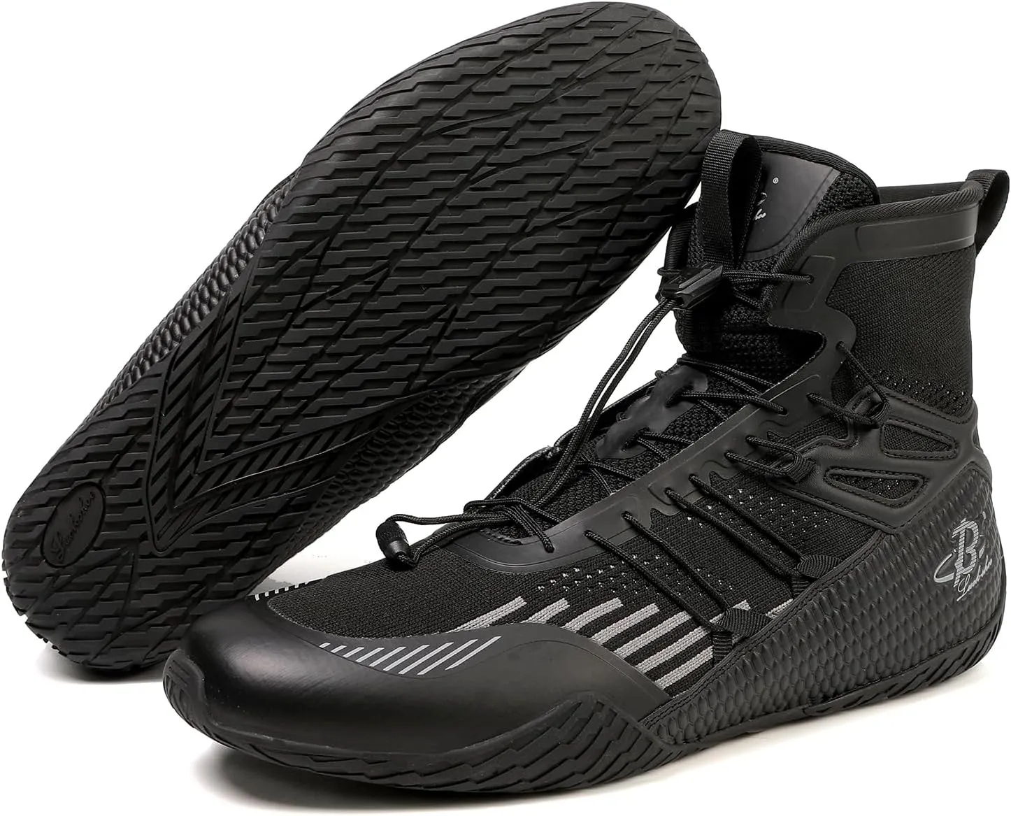 Men's Boxing Shoes Wrestling Shoes High Top Fitness Sneakers Fighting Shoes LS508