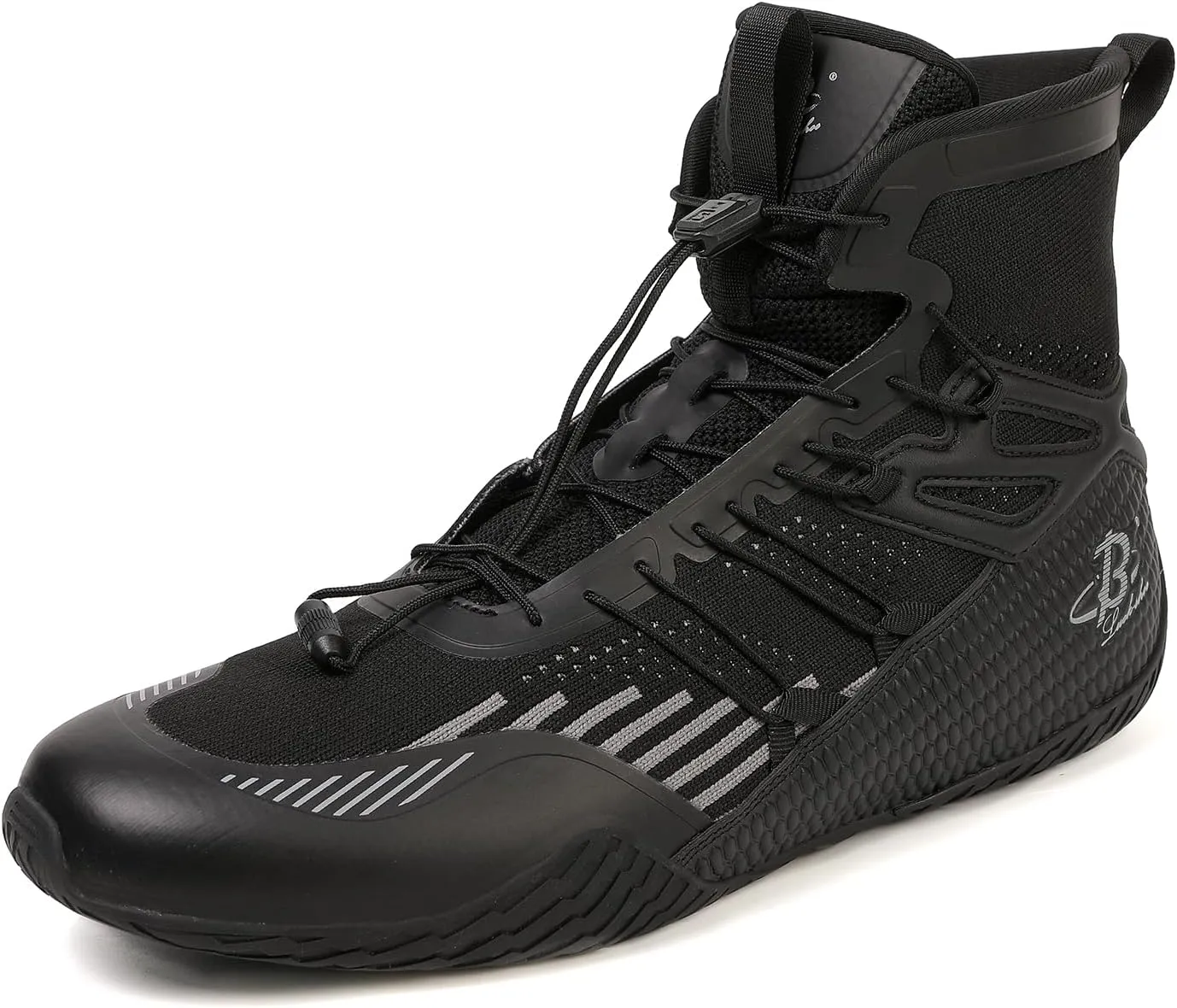 Men's Boxing Shoes Wrestling Shoes High Top Fitness Sneakers Fighting Shoes LS508