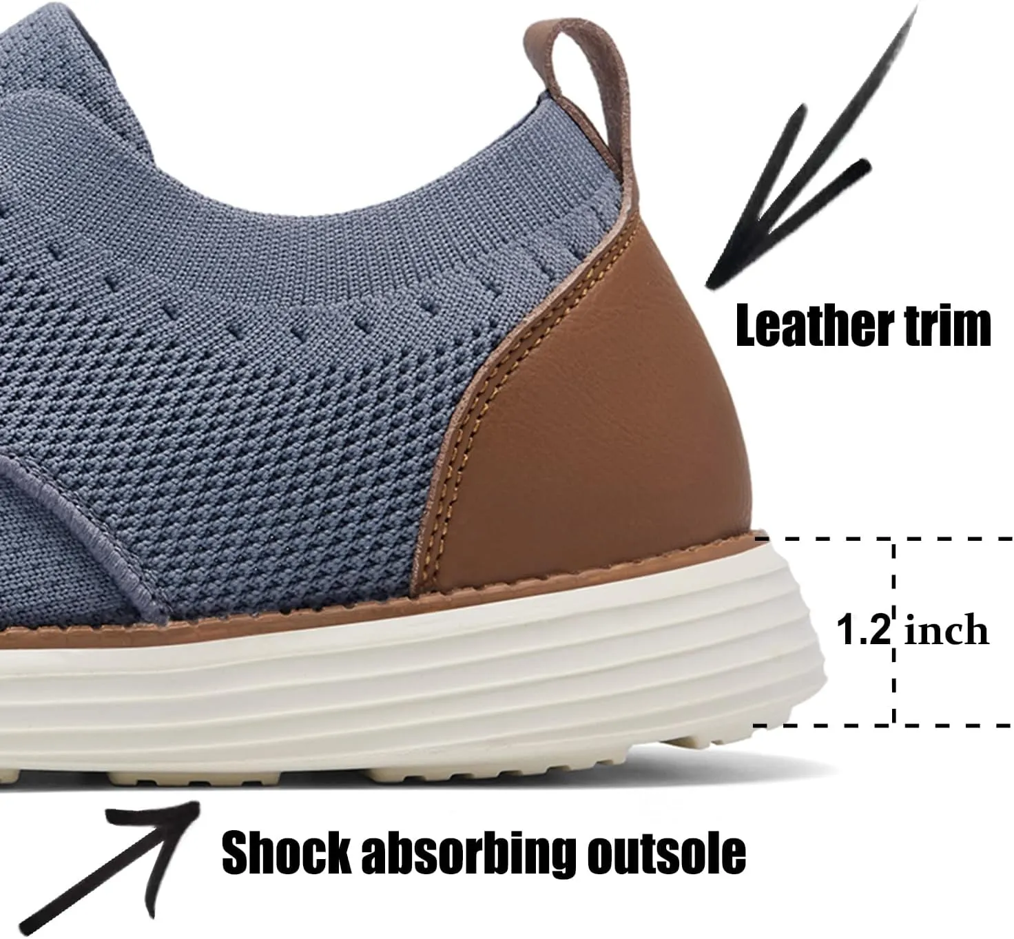 Men's Casual Dress Sneakers Mesh Lace-up Fashion Oxfords Comfortable Lightweight Walking Shoes