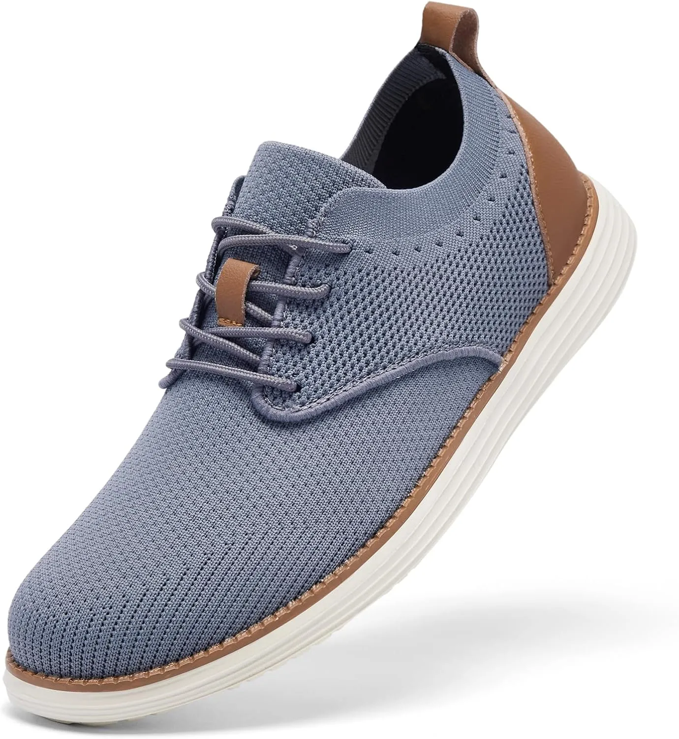 Men's Casual Dress Sneakers Mesh Lace-up Fashion Oxfords Comfortable Lightweight Walking Shoes