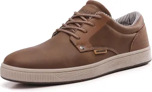 Mens Casual Oxfords Fashion Sneakers Soft Comfortable Lace-Up Dress Shoes