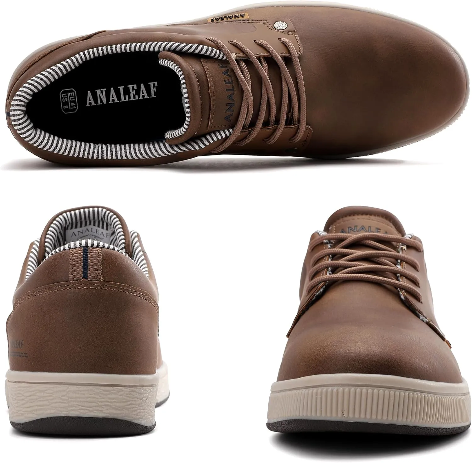 Mens Casual Oxfords Fashion Sneakers Soft Comfortable Lace-Up Dress Shoes