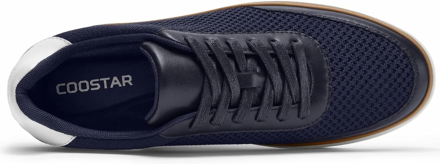 Mens Casual Shoes Breeze Mesh Dress Sneakers Lace-up Shoe Lightweight