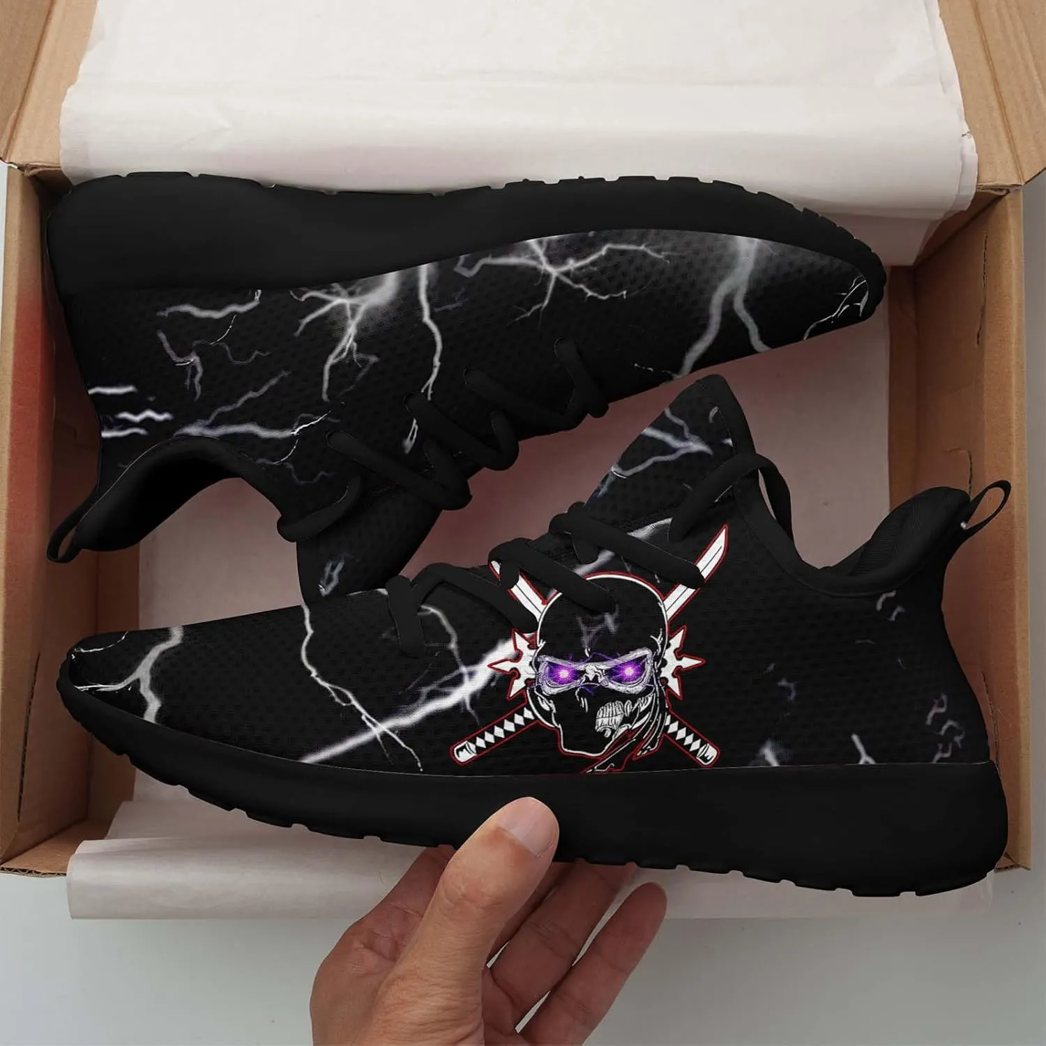 Men's Dragon Sneakers – Lightweight Running Shoes Punk Rock Streetwear Sneaker Breathable Athletic Gym Casual Walking Shoes