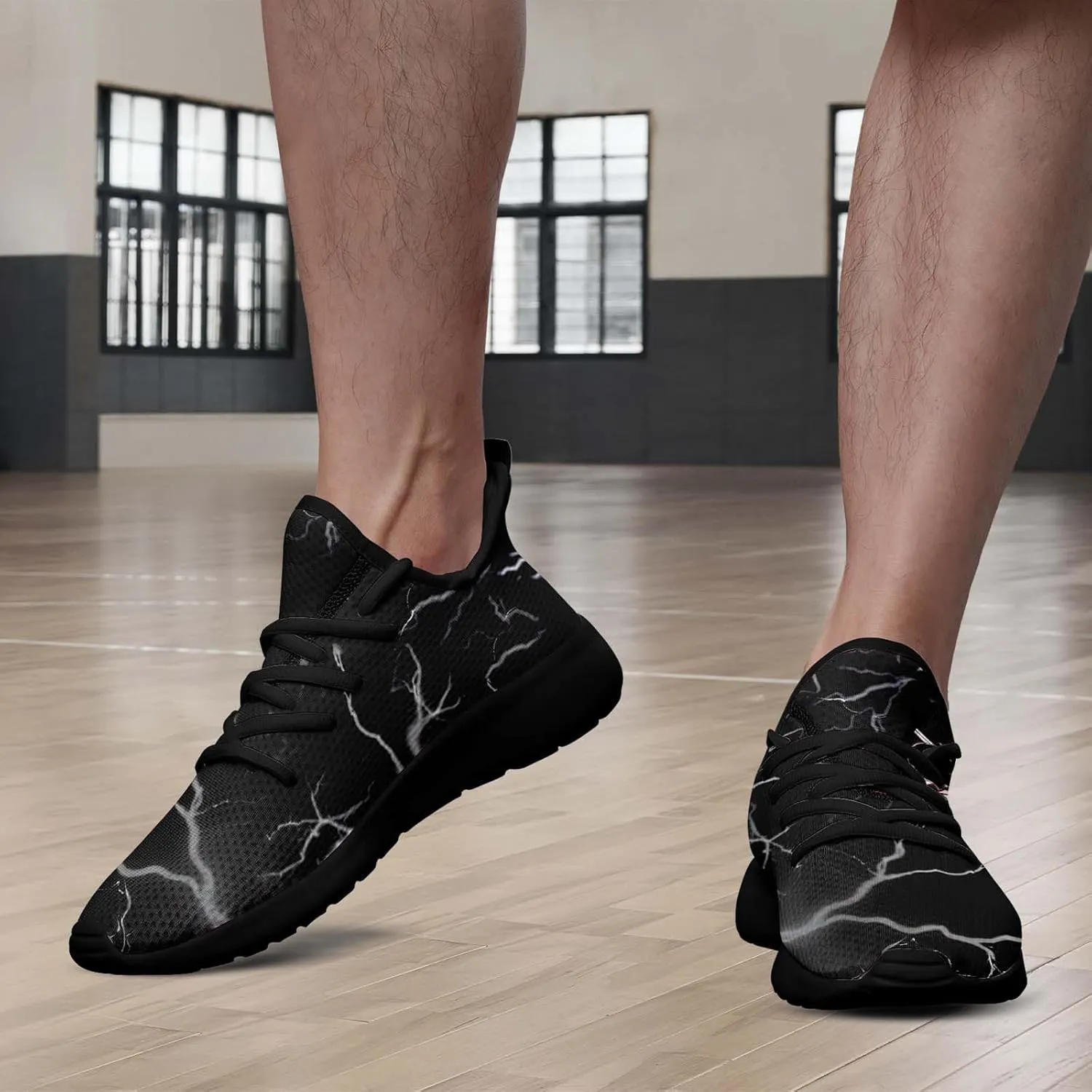 Men's Dragon Sneakers – Lightweight Running Shoes Punk Rock Streetwear Sneaker Breathable Athletic Gym Casual Walking Shoes