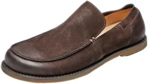 Mens Dress Shoes Slip-Ons Penny Loafers Suede Slippers for Driving Walking Wedding Outdoor Indoor Size