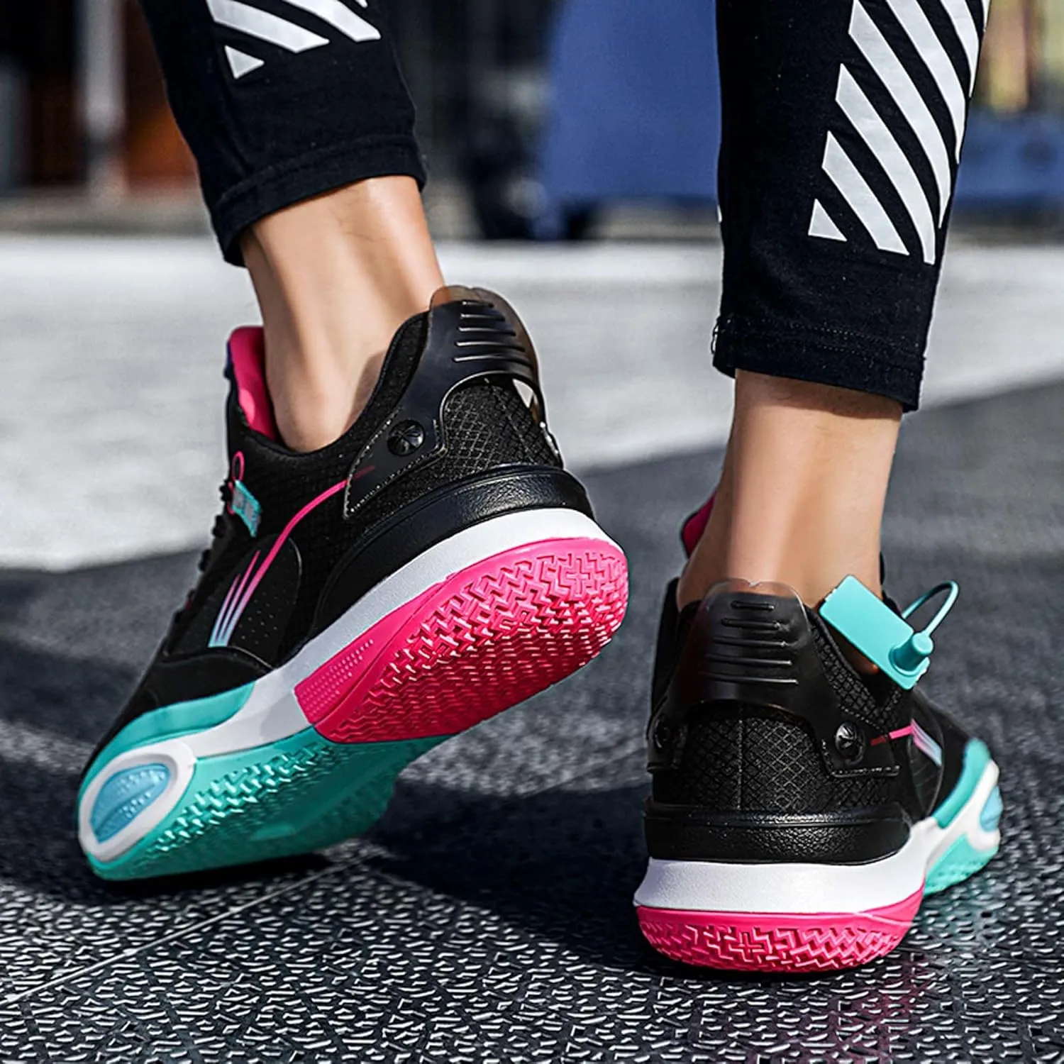 Men's Fashion Basketball Shoes Teenage Non-Slip Rebound Training Running Sneakers Women's Outdoor Casual Sports Fitness Tennis Shoes