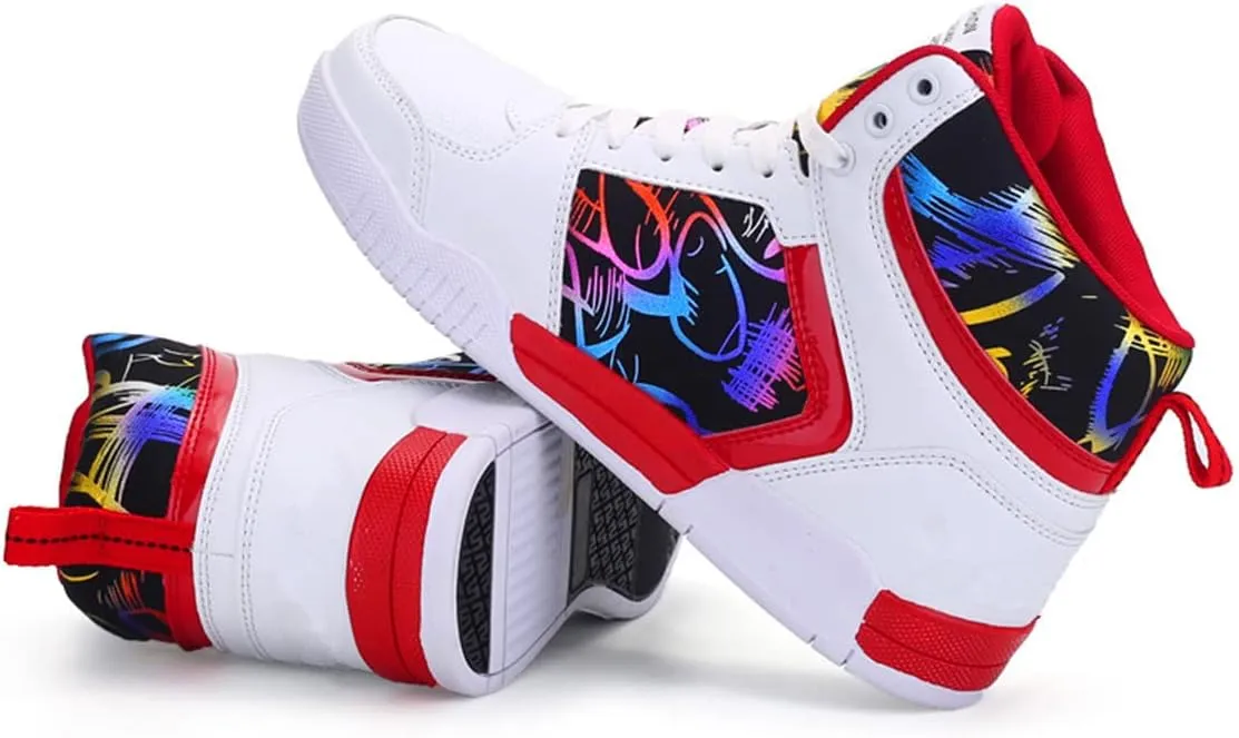Men's Fashion Sneakers High Top Skate Shoes Stylish Casual Hip Hop Shoes